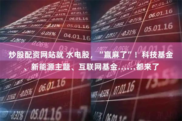 炒股配资网站就 水电股，“赢麻了”！科技基金、新能源主题、互联网基金……都来了